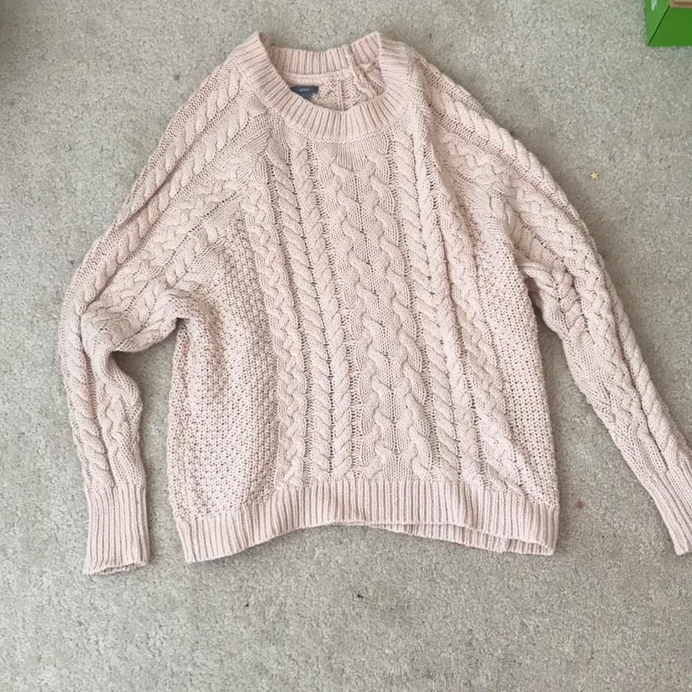 Pink Chunky Aerie Sweater